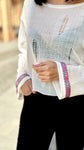 Bluza ivory knit scurta