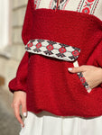 Hanorac DOR Red cu țesătură tradițională