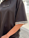 Tricou Alia Negru cu detalii tradiționale